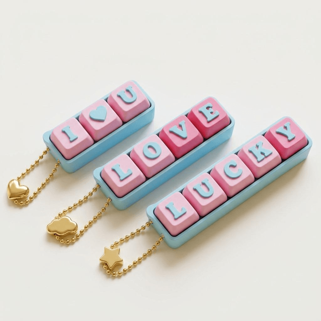 Fidget Keychain "LOVE"